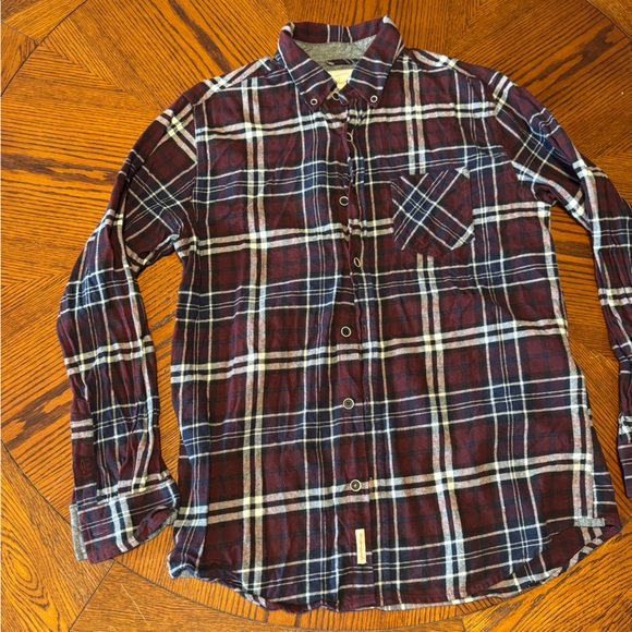 Lot of 2: Weatherproof Vintage Flannel and Goodfellow Heavy Duty Button Ups;Sz M - Picture 2 of 16